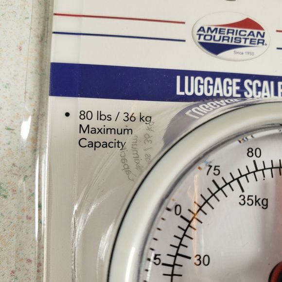 AMERICAN TOURISTER luggage scale & measuring tape 80lbs/36kg Max capacity - Picture 7 of 9